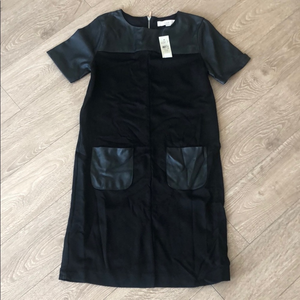 LOFT Black Trendy Work/Casual Dress